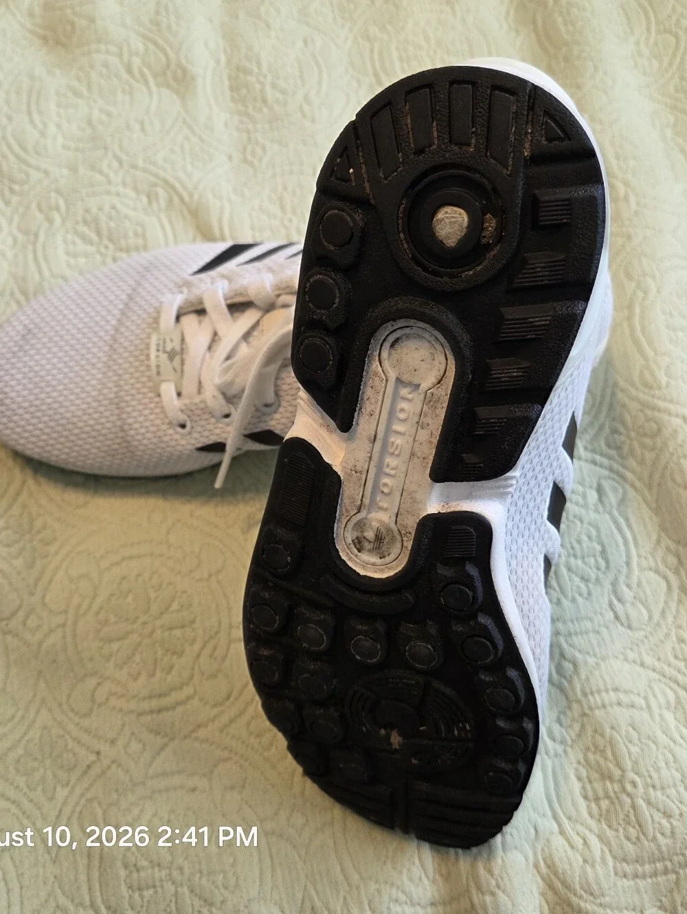 Adidas ZX Torsion Flux Whi/Blk Tennis Shoes